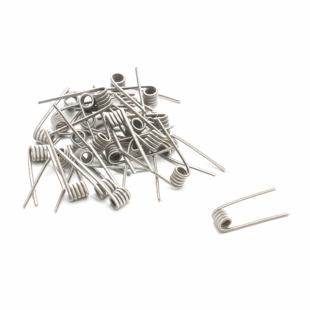 Volcanee 50/100 шт Alien Clapton катушка Tiger Hive Quad плоская витая смесь скрученная Плавленая