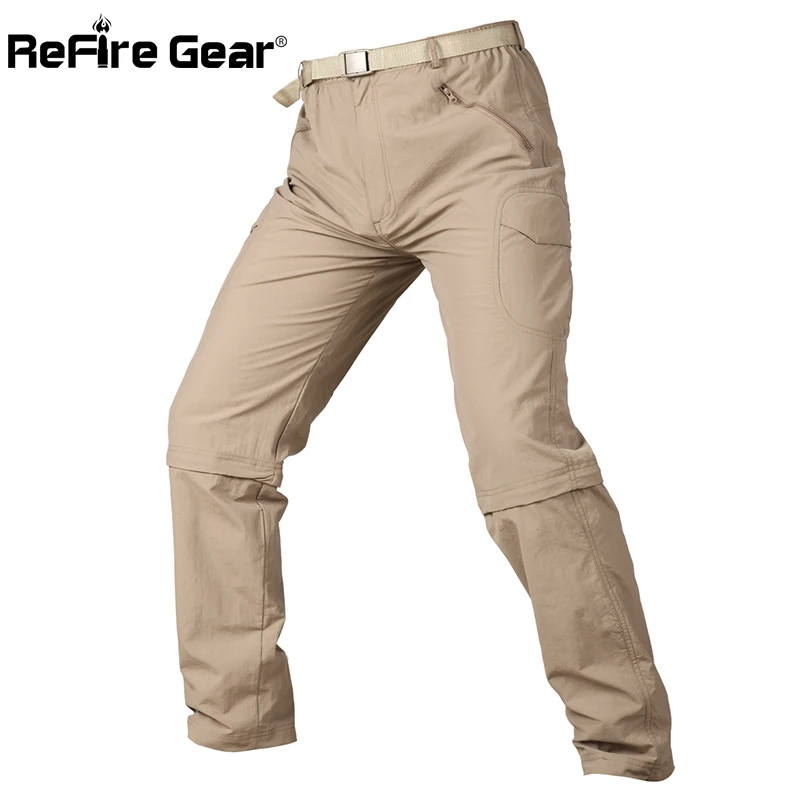 Refire gear легкие съемные военные штаны мужские быстросохнущие камуфляжные тактические штаны дышащие отстегивающиеся армейские брюки