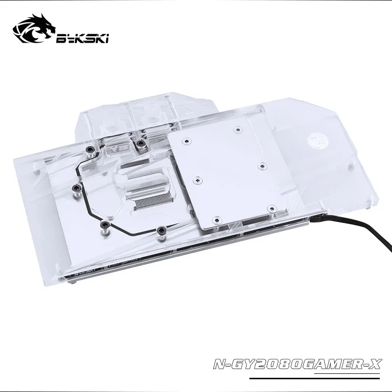 Водяной блок Bykski для геймеров GALAX GEFORCE RTX 2080 с полным покрытием медная фотовспышка