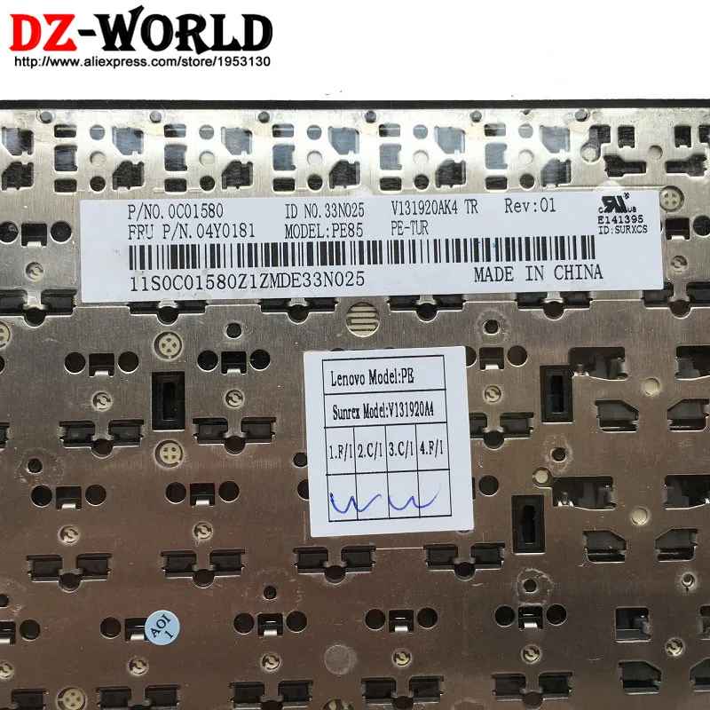 TR New/Orig для Thinkpad S430 E330 E335 E430 E430C E435 E445 E530 E535 Турецкая клавиатура 04Y0181 0C01580 04Y0144 04Y0218