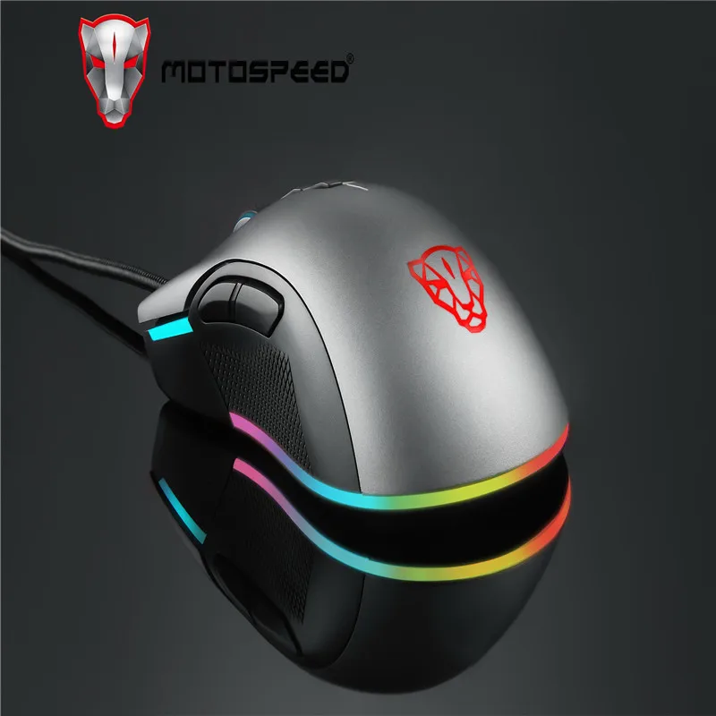Motospeed V70 USB Проводная игровая мышь PMW3325 5000 точек/дюйм PMW3360 12000 точек/дюйм компьютер RGB LED многоцветная подсветка отправка с коробкой