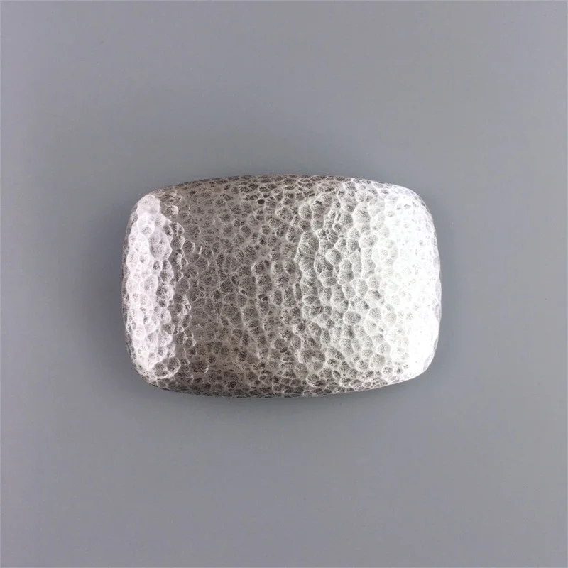 Jeansfriend Новый Винтаж серебро молоток с покрытием кованой прямоугольный ремень