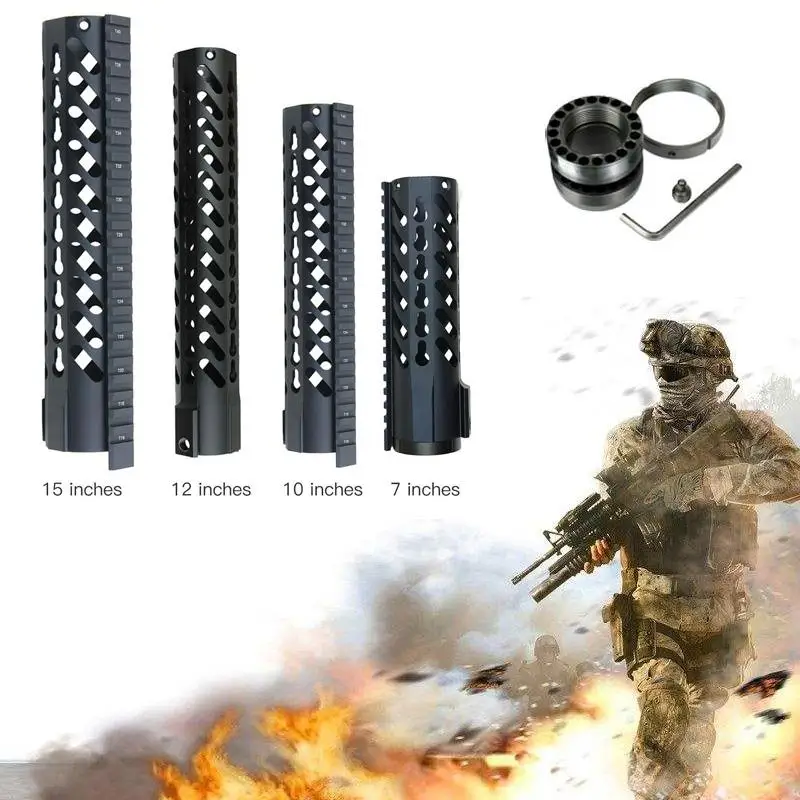 Magorui 7 &quot/10&quot/12 &quot/15&quot Keymod Free Float Quad Rail Slim Handguard | Спорт и развлечения