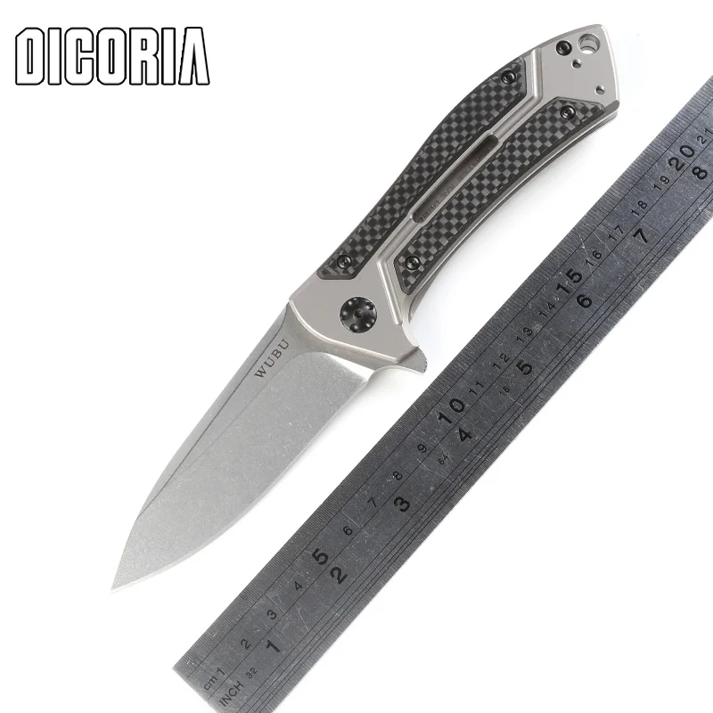 Dicoria ZT 0801 шарикоподшипник тактический складной Ножи M390 лезвие Титан Ручка