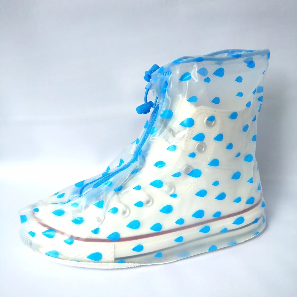 Женские синие Чехлы для обуви от дождя водонепроницаемые Нескользящие туфли