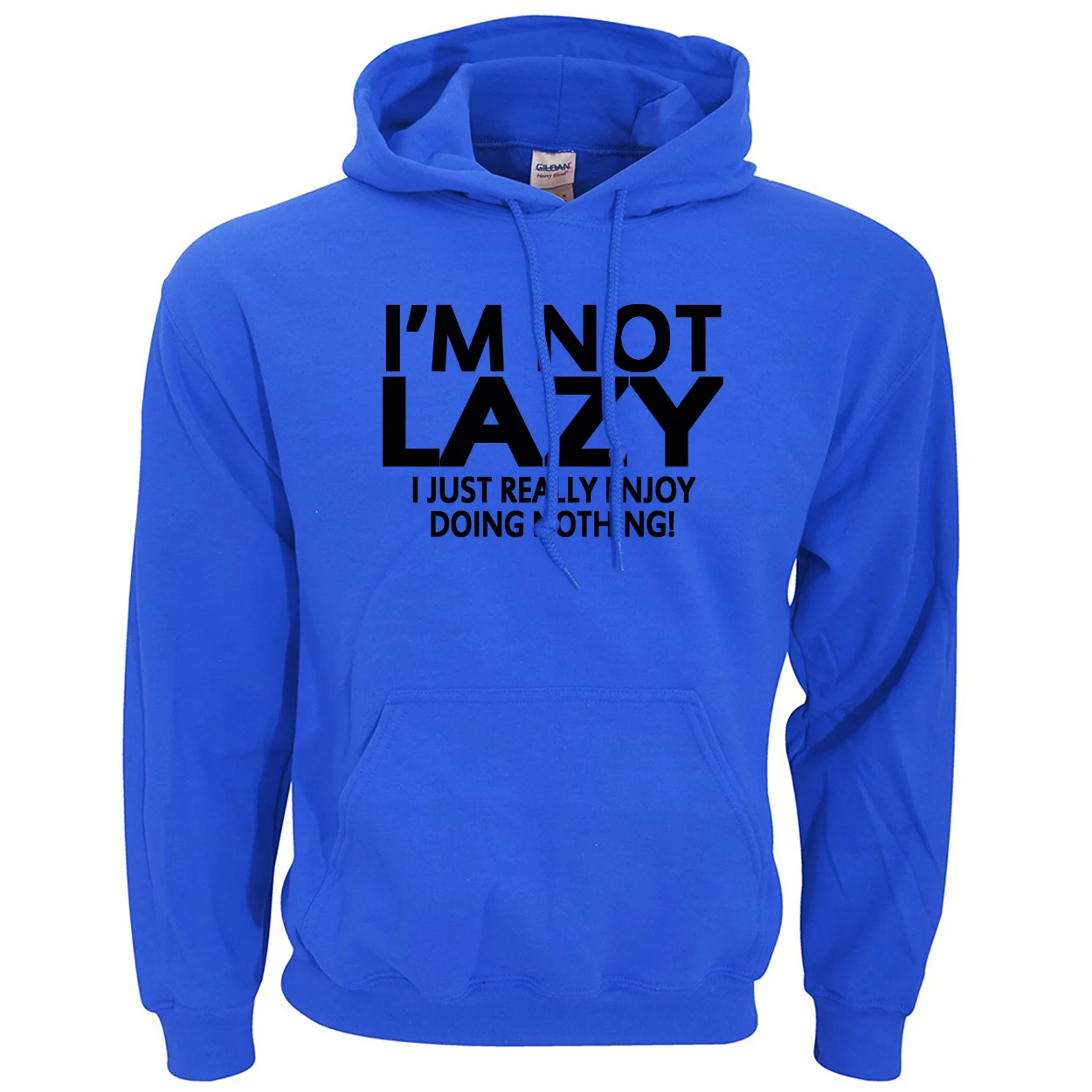 Забавный флисовый Мужской свитшот для взрослых I'm Not Lazy I Just Enjoy Doing Nothing с принтом