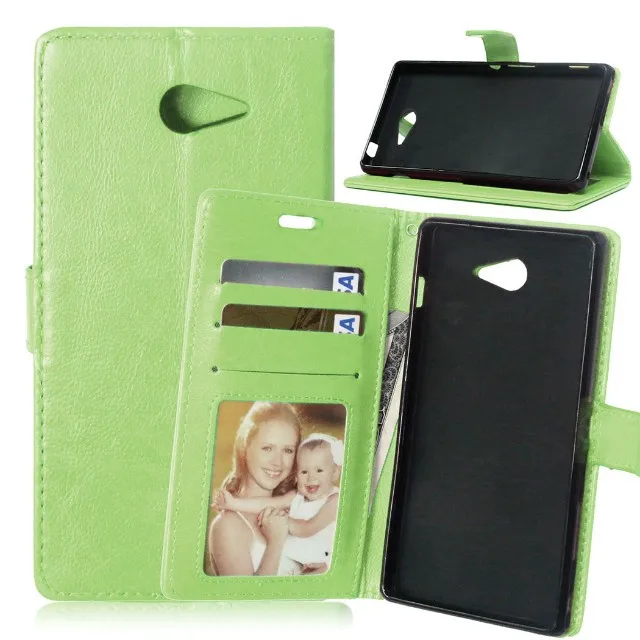 Черный кожаный чехол-бумажник с откидной крышкой для Coque sony Xperia M2 Aqua S50H D2302 D2303 чехол-накладка для sony Xperia M2 Dual D2302 2305
