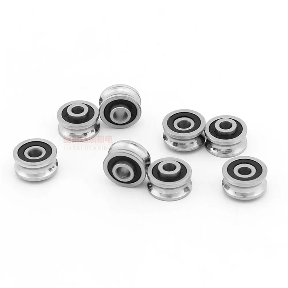 

5pcs SG10 SG15 SG66 SG20 SG25 U Groove Sealed Ball Bearing Roller Pulley Bearings Guide Bearing For Spinner