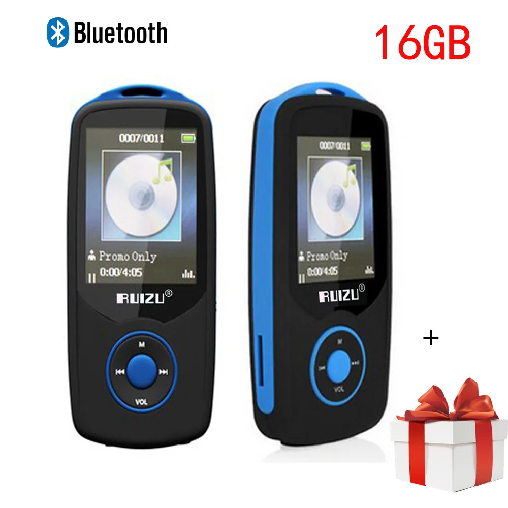 RUIZU X06 Bluetooth MP4 плеер 16 Гб Высокое качество без потерь Звук Музыкальный плеер Walkman с fm-радио MP4 видео плеер