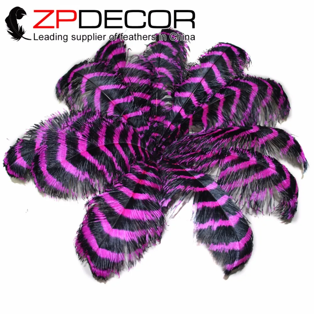 ZPDECOR 50 шт./лот 70 75 см (28 30 дюймов) Высокое качество фуксия и черный полосатый