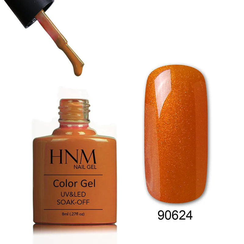 90624 HNM 8 мл цветная бутылка 79 PureColor Светодиодная лампа лак для ногтей Замачивание от краски геллак гель лак штамповка эмаль Лаки - Цвет: 90624