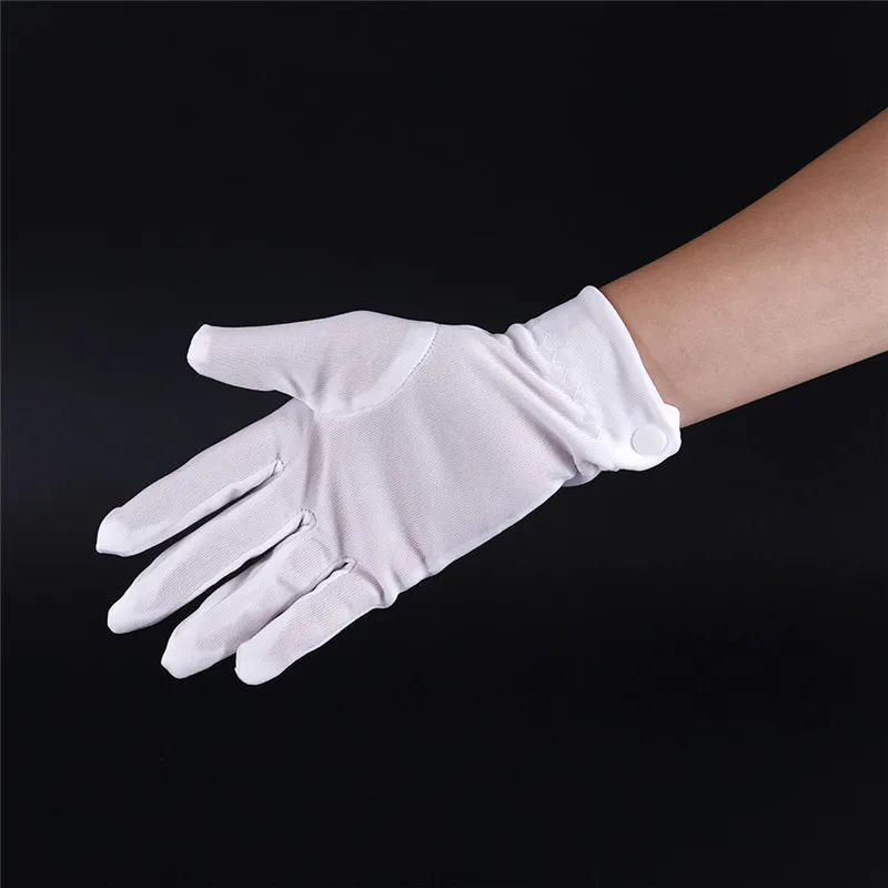 1pair White Cotton Lisle Work Gloves Coin Jewelry Lightweight Inspection 23*8cm | Аксессуары для одежды