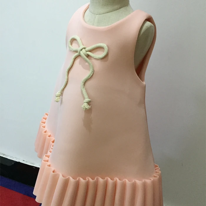 2017 new autumn &amp spring girls princess dress space cotton vest solid cute children chidlren clothing CD-00009 | Детская одежда и