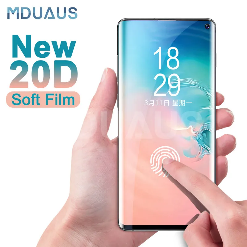 20D Защита экрана для samsung Galaxy S10 S9 S8 Plus Защита экрана для samsung S10e S7 Edge Note 8 9 мягкая пленка полное покрытие