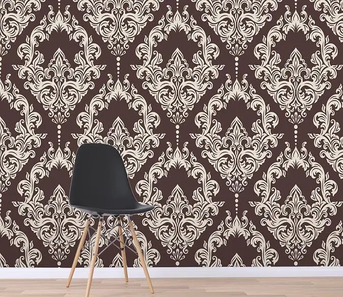 

[Self-Adhesive] 3D High Grade European Floral Pattern 2 Wall Paper mural Wall Print Decal Wall Murals