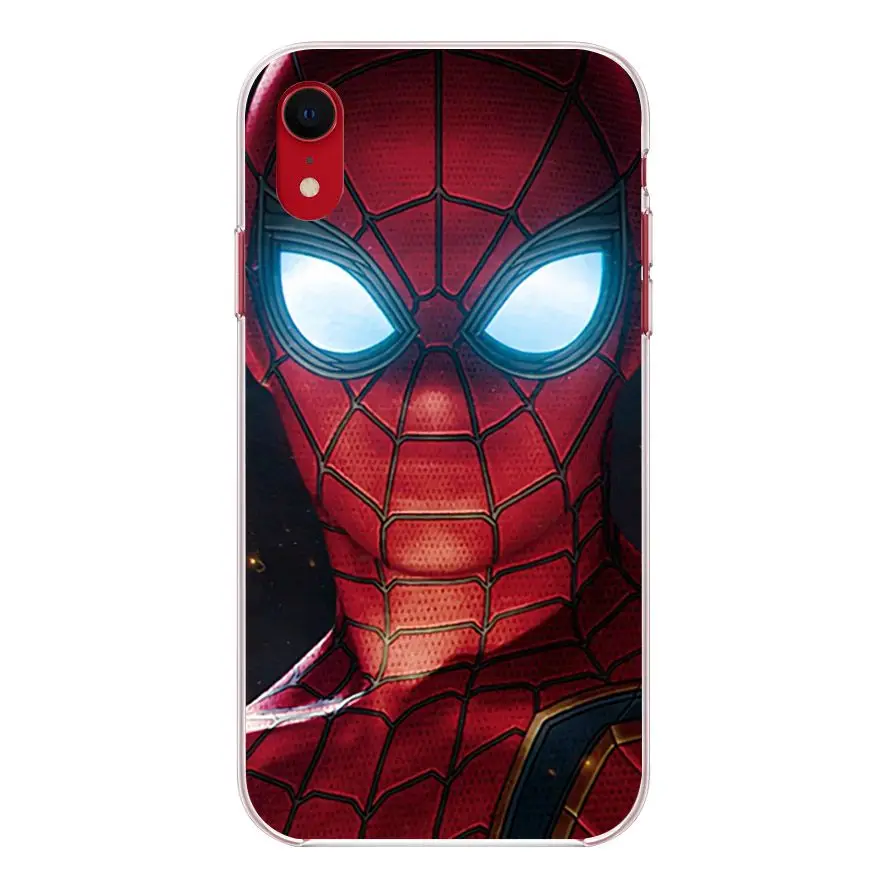 OUTMIX человек паук черный мягкий чехол для телефона iPhone 8 8plus XS max XR 7 7plus 6 6s 6plus 5 5S