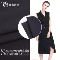 new 100d filament satin jersey fabric work clothes stretch polyester twill suit fabric spot