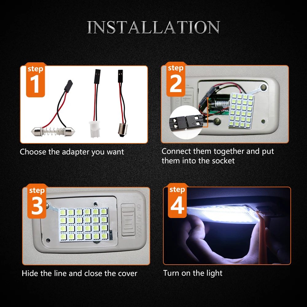 YM E Bright 10 шт. панель белого света 24 SMD 5050 3 чипа светодиодный ная лампа гирлянда