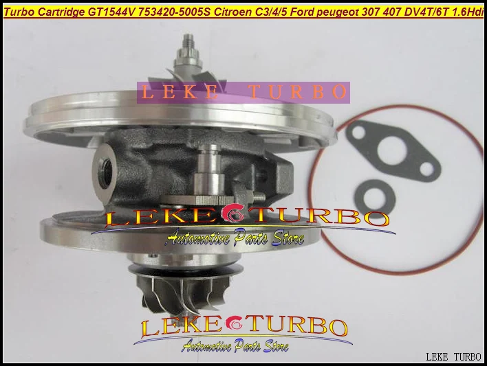 Турбокартридж CHRA GT1544V 750030 753420 740821 740821-0002 Турбокомпрессор для FORD CITROEN C3 C4 C5 307 407 DV4T