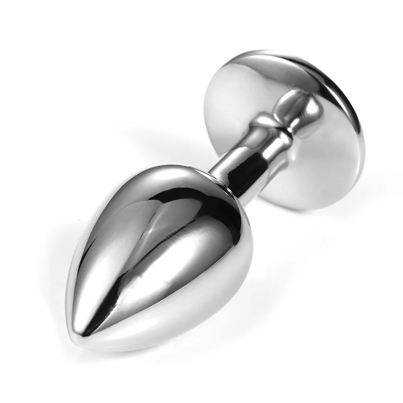 Интимные товары металлическая Анальная пробка с кристаллами ювелирные изделия