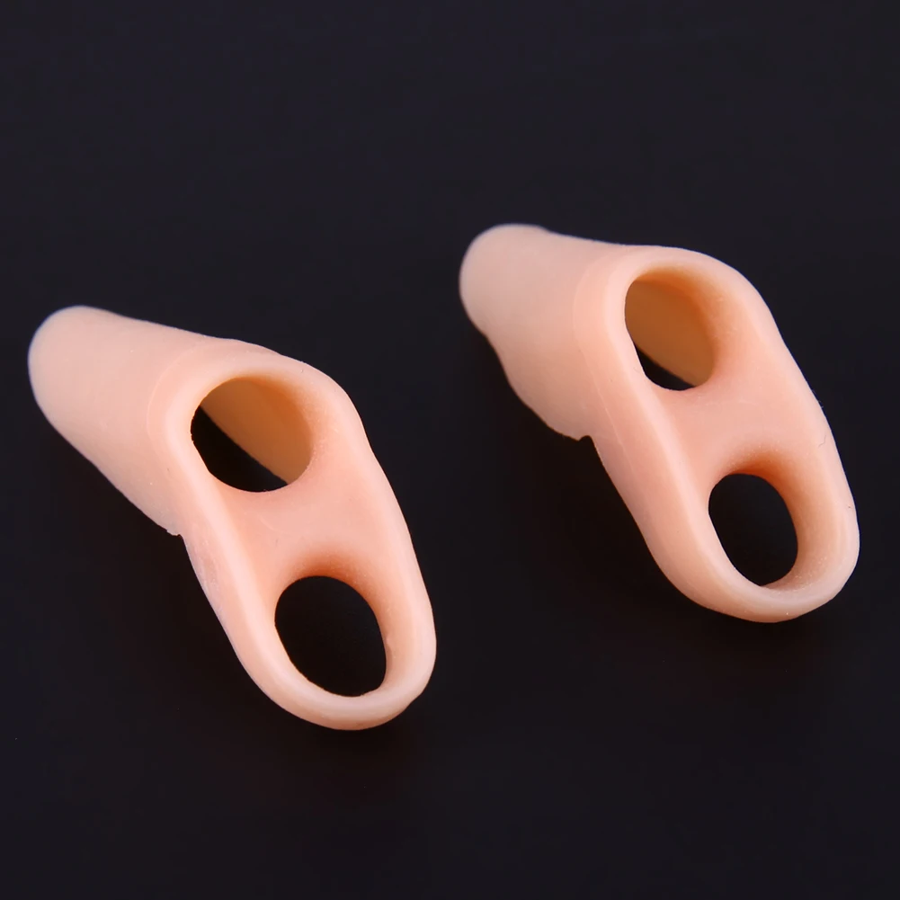 2 шт силиконовый палец для ног два отверстия маленький сепаратор правильный