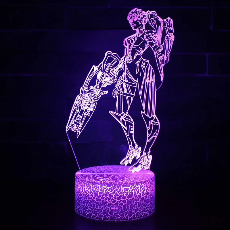 Настольная лампа Overwatch со сменными цветами USB с пультом дистанционного