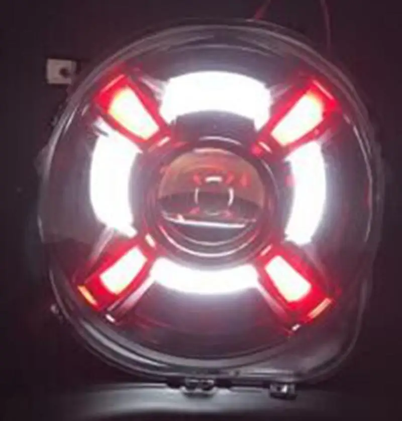 Спрятанная фара проектор фары в сборе w DRL Для Jeep Renegade- светодиодный проектор Ксеноновые мощные фары для Jeep Renegad