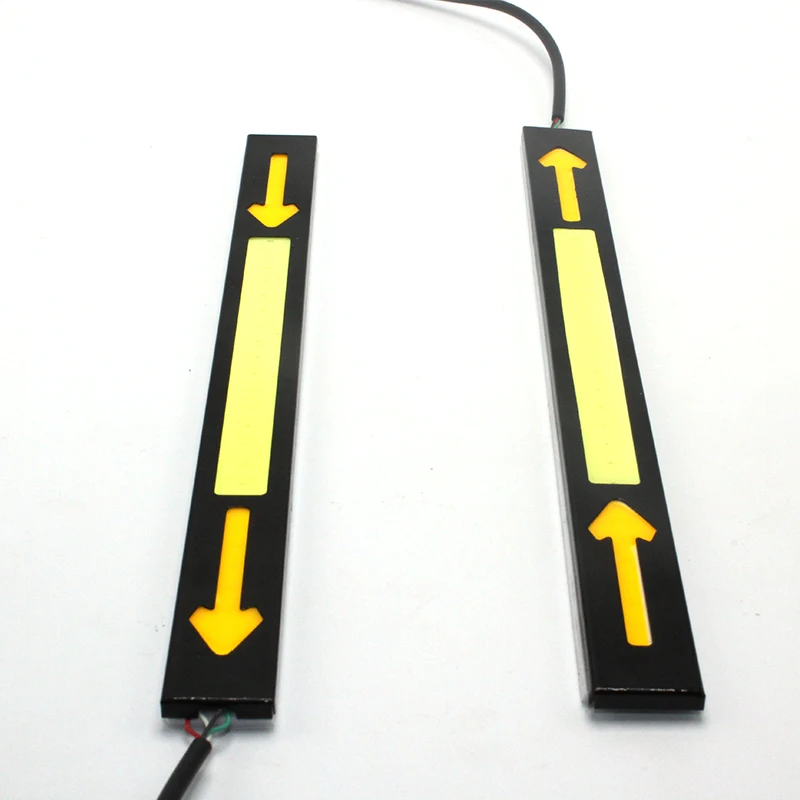 MON-SU 2pcs Car Turn Signal Lights Lamps Decorative Lamp Styling Driving Day Running Light Waterproof COB Time Work | Автомобили и