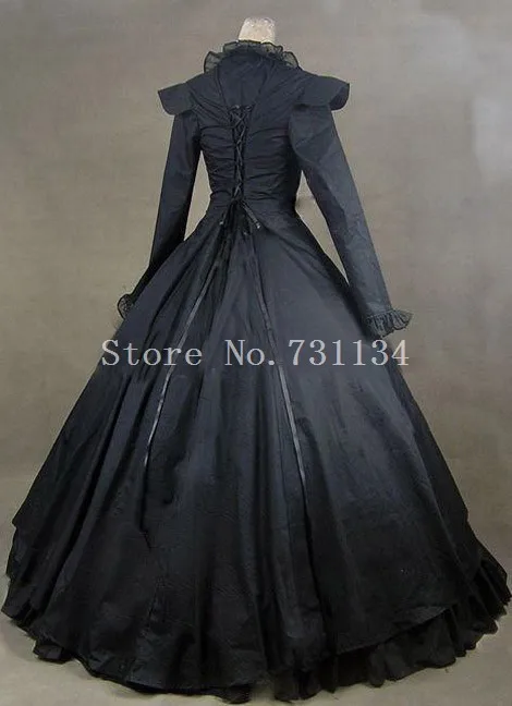 Готическое викторианское стимпанк 3 предмета платье историческая реконструкция