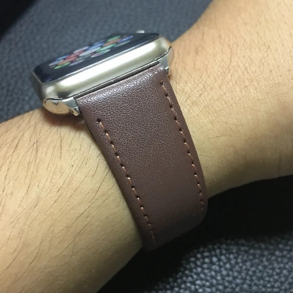 Производитель кожаных петель для Apple Watch серии 1 2 3 4 5 для iWatch ремешок 42 мм 38 мм 40 мм 44 мм
