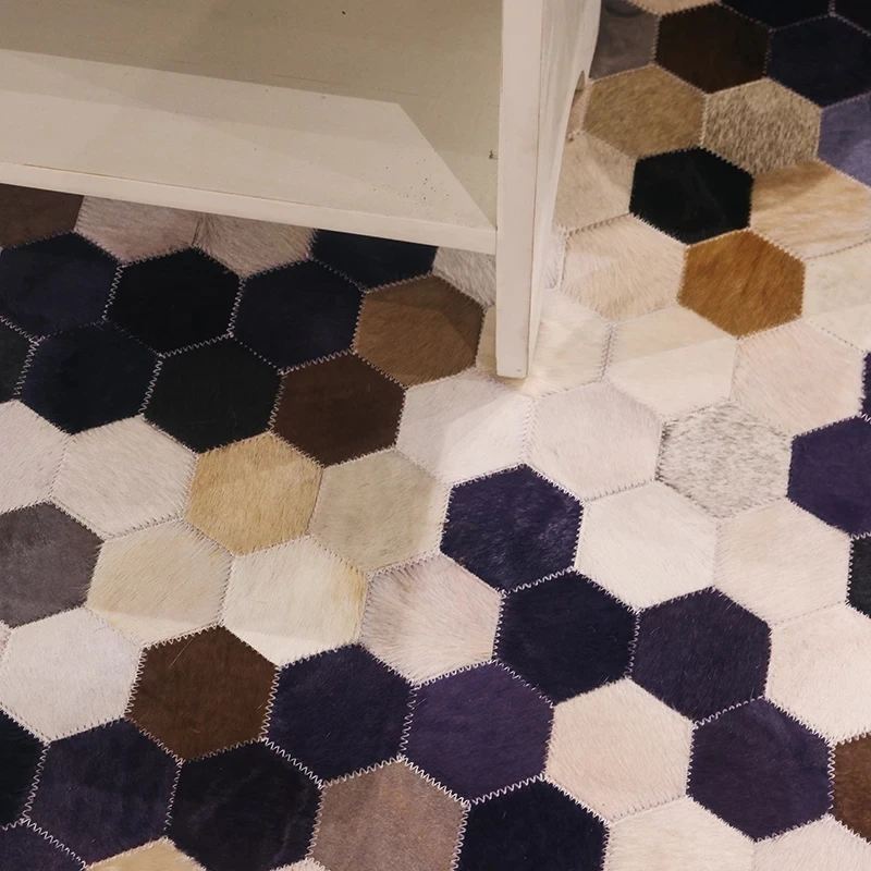 Ковер из натуральной воловьей кожи в американском стиле ковер коровьей