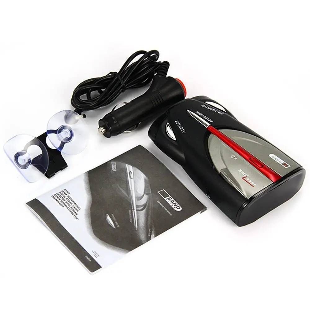 Portable 360 Degree Voice System Auto Radar Detectors Anti Police Safety Full 16 Band LED Display Alert Warning Detection | Автомобили и