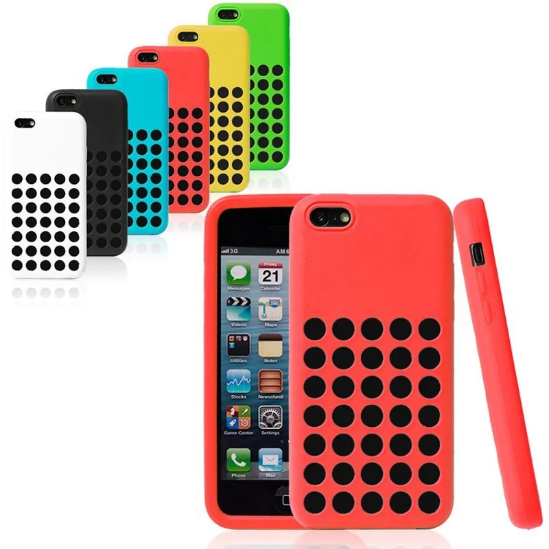2013 New Arrival Official Website 1:1 original Soft Silicon Case Back Cover for iphone 5C Wholesale free shipping 10PCS |