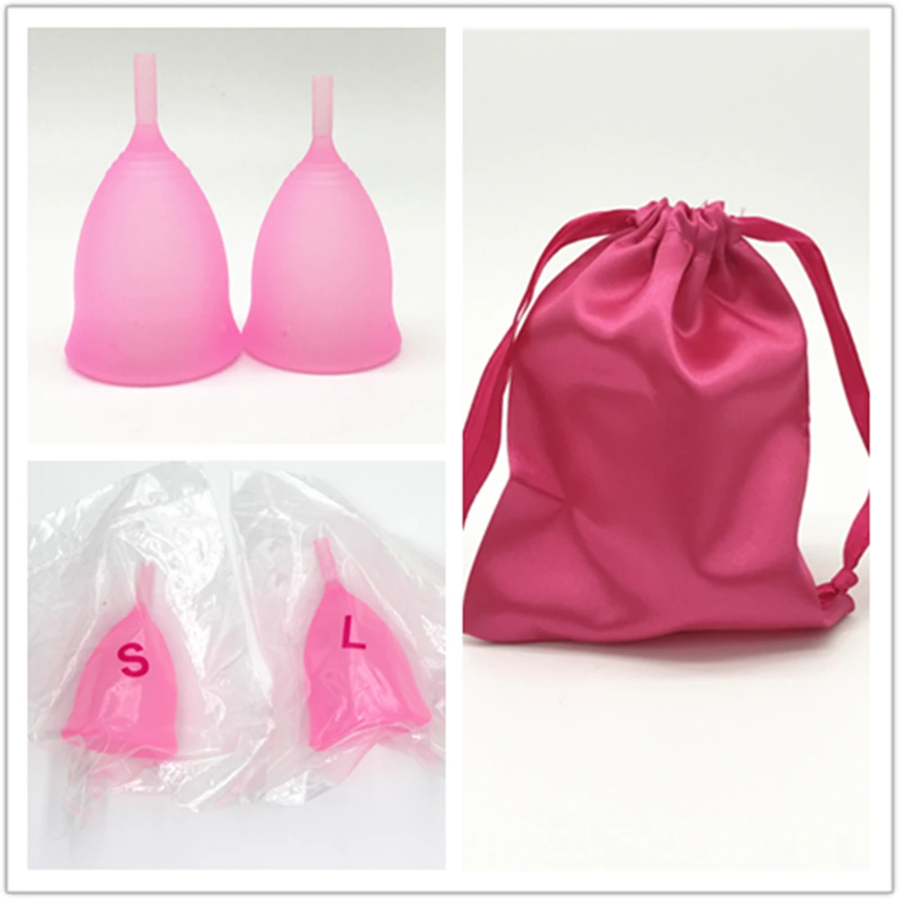 2 шт. S + L менструальная чаша из медицинского силикаса гигиеническая для месячных