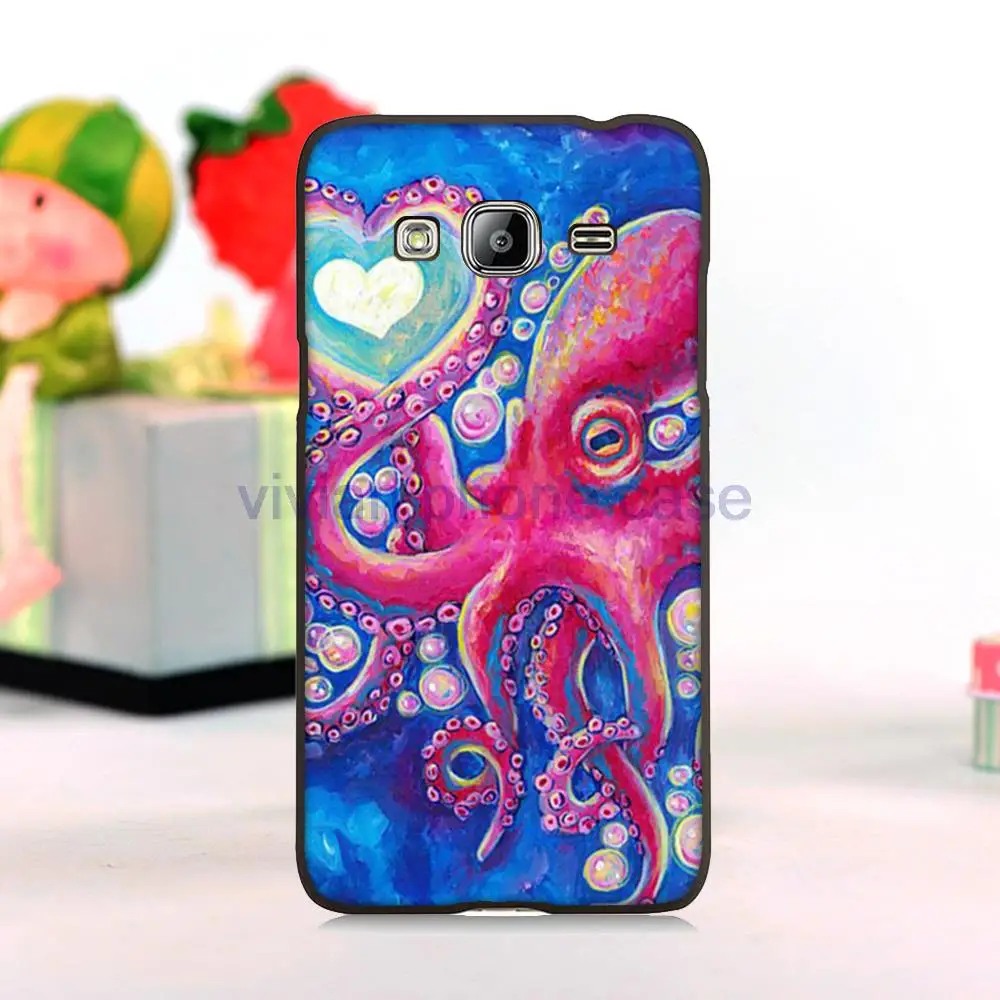 Осьминог Любовь Мобильного телефона футляр защитная крышка для Samsung Galaxy J3 случаи