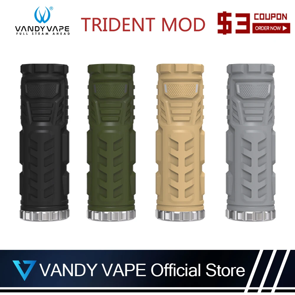 Оригинальный Vandy VapeTrident мод совместим с емкостью 3-5 мл резервуар vandyvape сетчатая