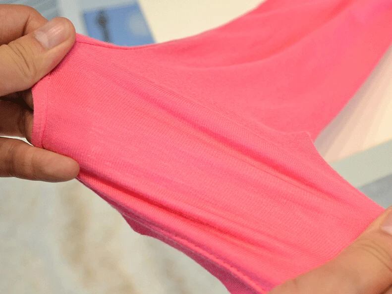 Футболка женская эластичная из хлопка Повседневная Однотонная рубашка с