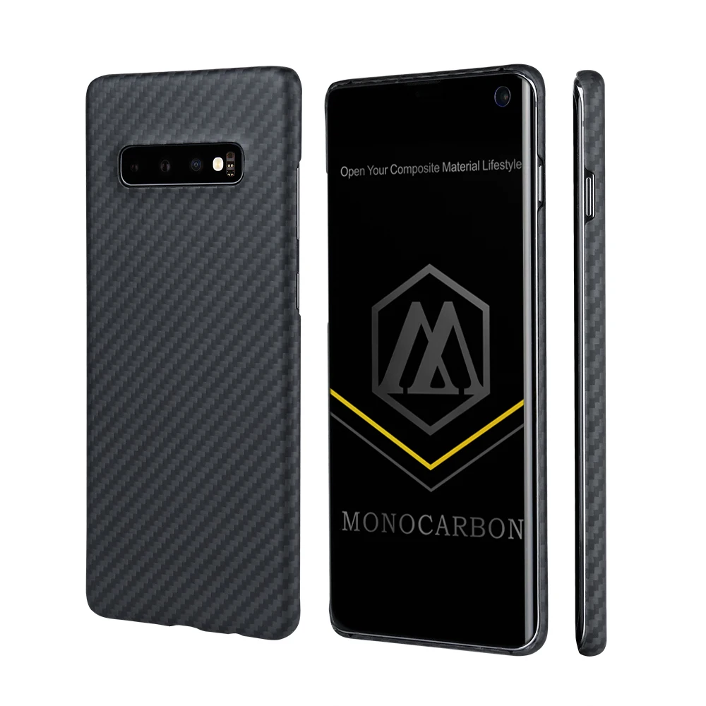 Чехол из монокарбонового арамидного волокна для Samsung S10 Plus S10e чехол Galaxy с рисунком