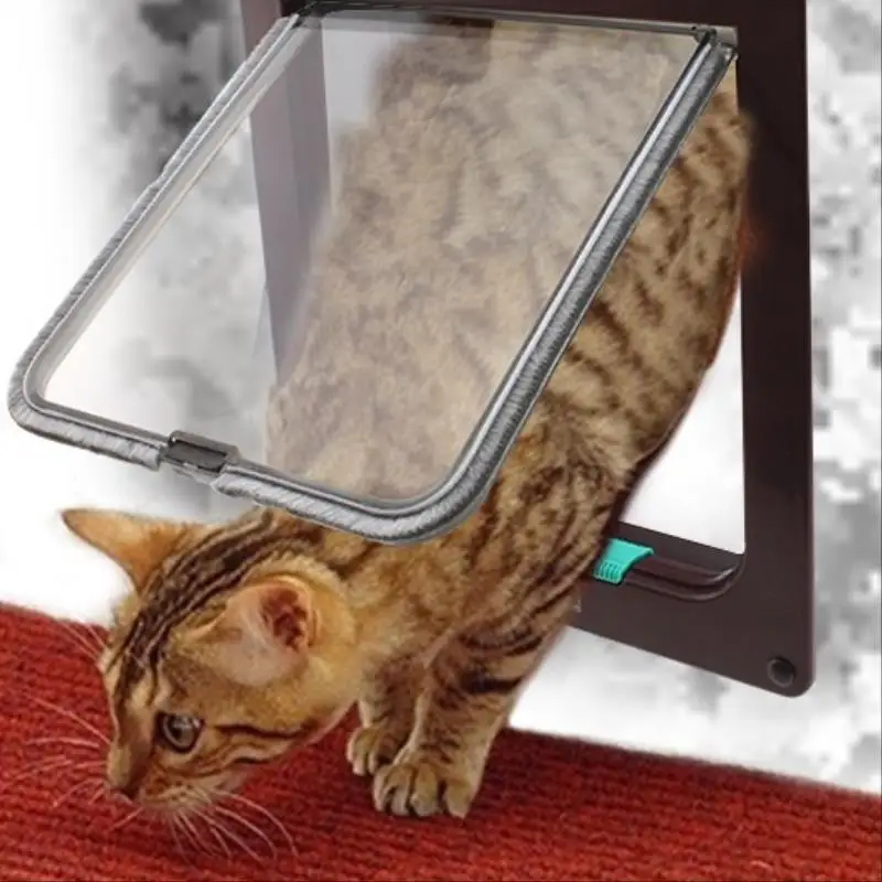 1 шт Кот дверь Cat отверстия собака двери отверстие может Управление в направлении