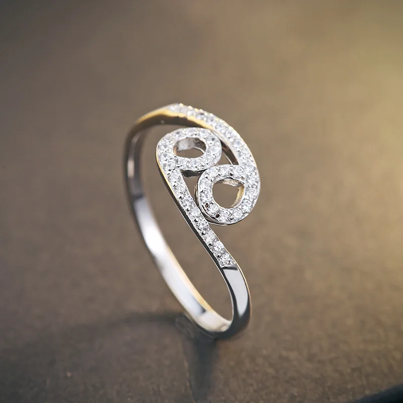 Женское кольцо FNJ из серебра 925 пробы с белым кубическим цирконием|ring fashion|ring forrings