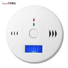 SmartYIBA ЖК-фотоэлектрический датчик угарного газа для домашней безопасности CO газовый датчик независимый детектор сигнализации CO датчик