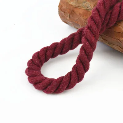 Wine Red Хлопок 10 метров 3 акции витые шнуры хлопок 10 мм DIY Craft украшения из бечёвки хлопок шнур для мешок шнурок ремень 20 Цвета - Цвет: Wine Red