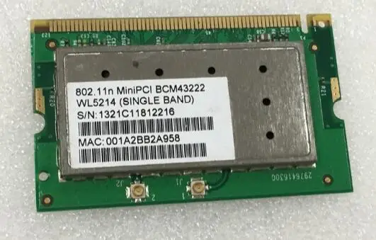 Broadcom bcm94322 bcm4322 bcm43222 300 Мбит/с Один диапазон Mini PCI WLAN WI-FI карты | Компьютеры и офис