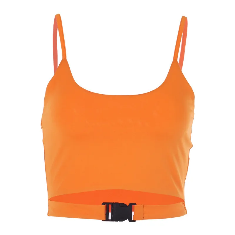 3 цвета хит лета женский жилет с пряжкой укороченный топ Женские Повседневные