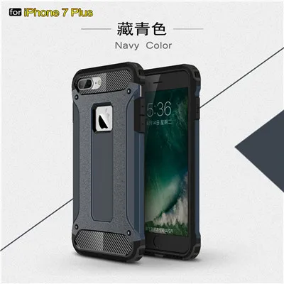 navy Прочный Гибридный чехол для телефона s для Iphone Xr Xs Max, чехол, жесткий защитный чехол, Прочный противоударный чехол для Iphone 5, 6 S, SE, 7, 8 Plus, чехол - Цвет: navy