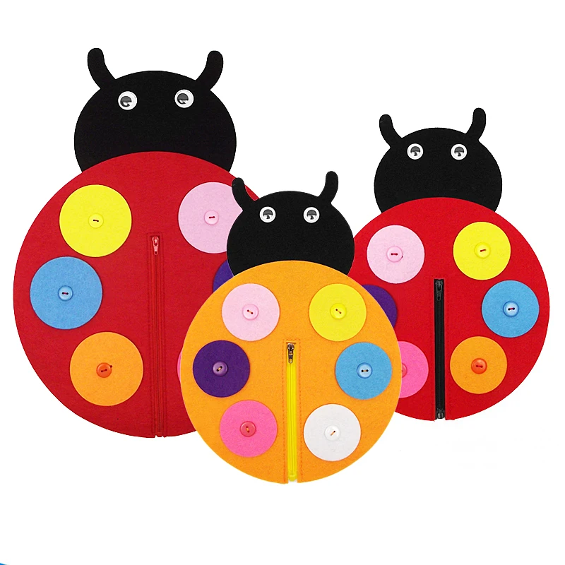 Обучающие игрушки 3 шт./компл. из ткани на кнопках молнии для детей в детском