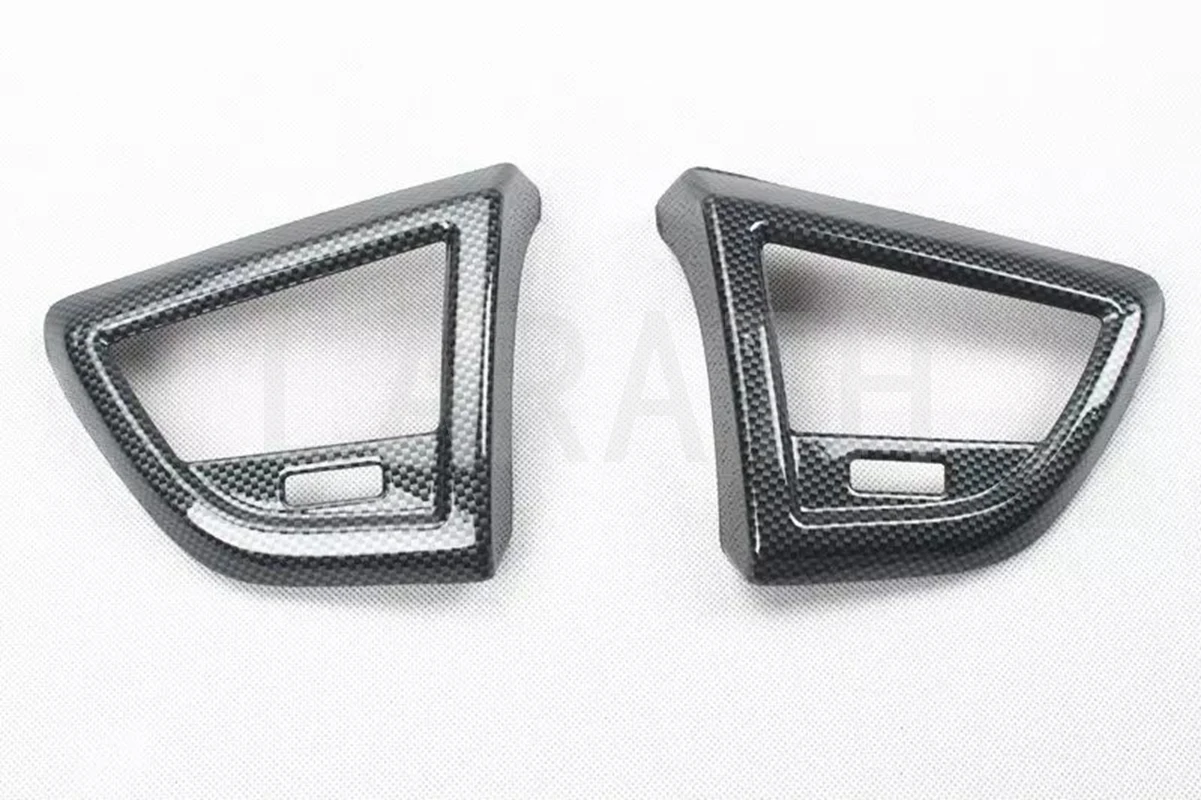 Для hyundai Veloster 2011- цвет красного дерева/углеродное волокно Кондиционер AC выход вентиляционное отверстие отделка 2 шт