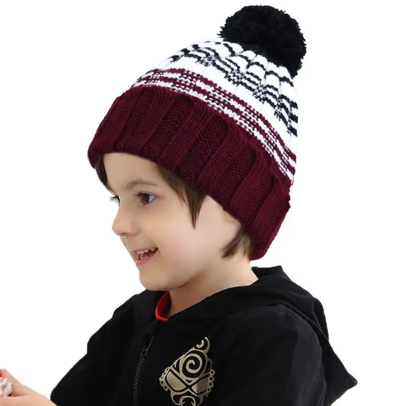 VBIGER Kids Warm Knitted Hat Children Winter Beanies Skullies Cap for Skiing Skating Outdoor Sports | Аксессуары для одежды