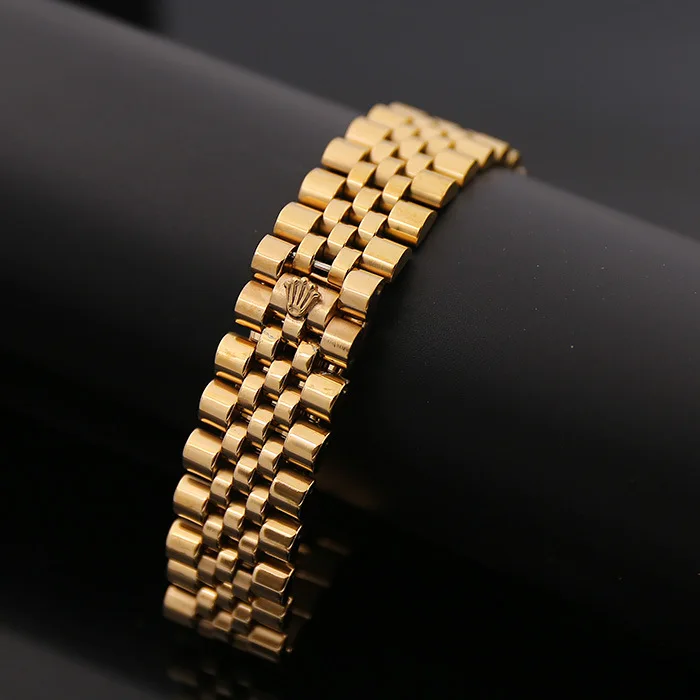 Покрытие из розового золота Браслет SpeedometerBracelet из нержавеющей стали для женщин и мужчин красивая корона золотого и серебряного цвета Pulseira Feminina Lover's обручальные ювелирные изделия - Окраска металла: Покрытие из розового золота