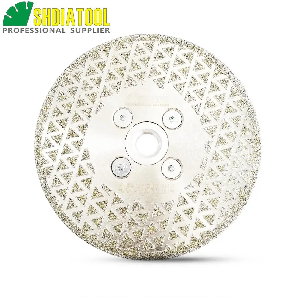 Алмазный шлифовальный режущий диск SHDIATOOL с гальваническим покрытием 4 5 дюйма
